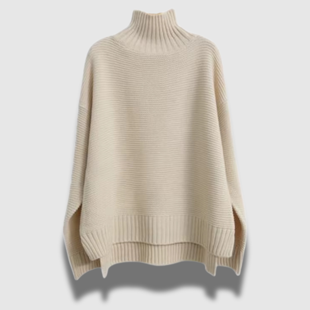 Maglione invernale Hygge da donna a collo alto e allentato