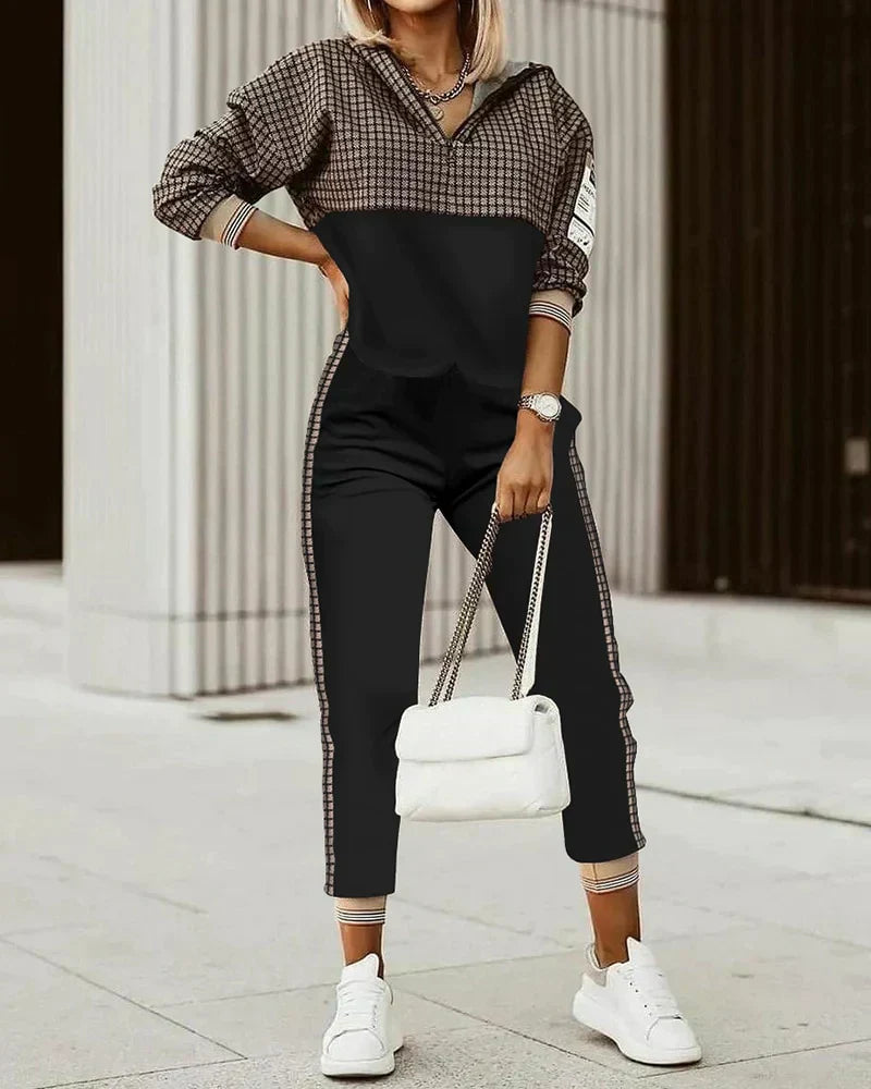 Tuta da ginnastica femminile trendy e casual per tutti i giorni