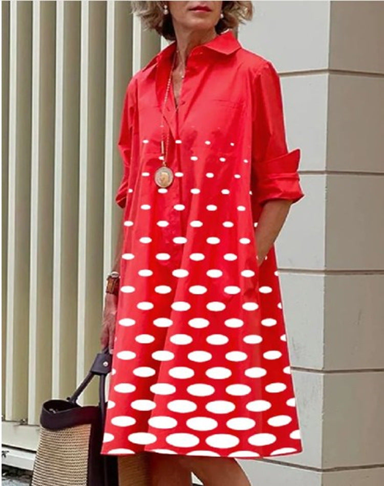 Abito casual midi da donna in cotone e lino – Vestibilità comoda per tutti i giorni