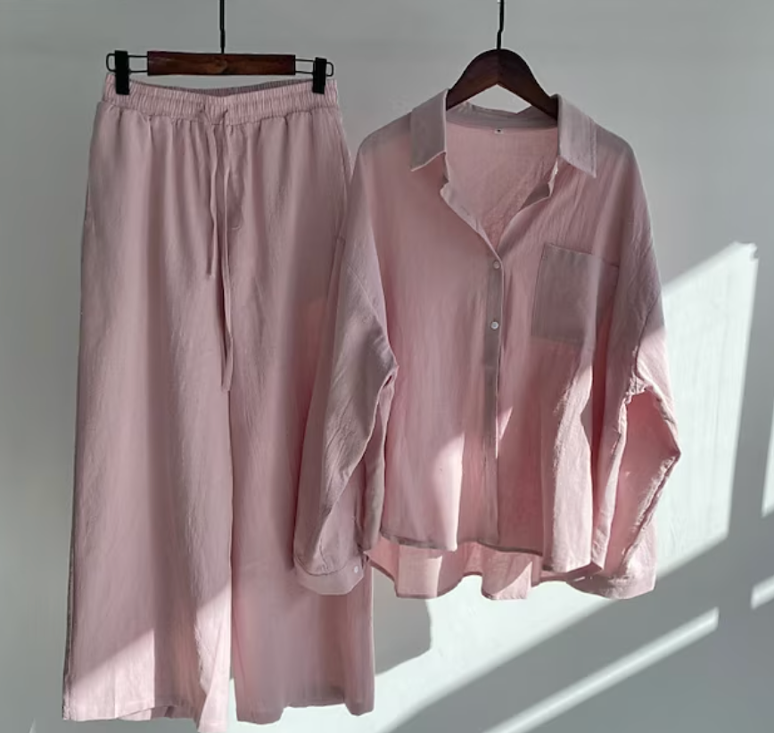 Completo due pezzi da donna - Top e pantaloni