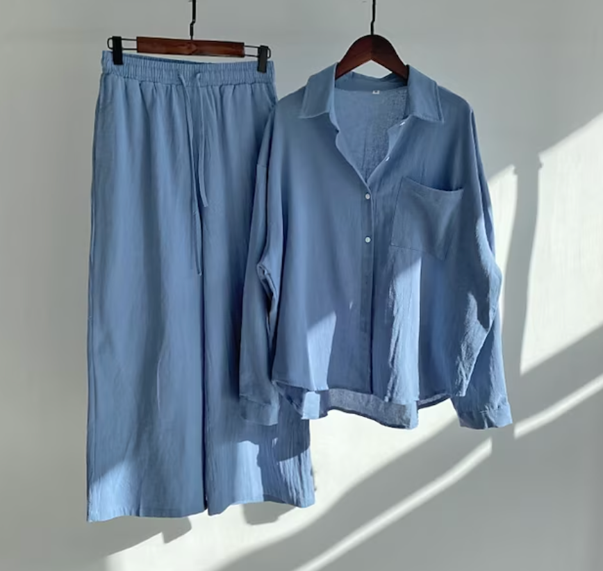 Completo due pezzi da donna - Top e pantaloni