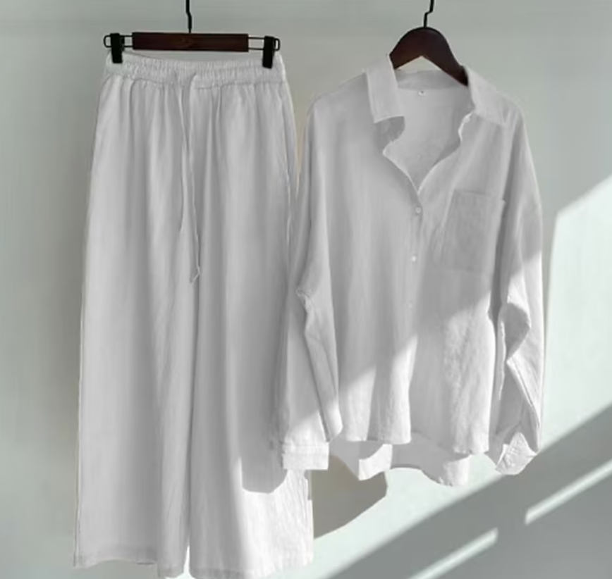 Completo due pezzi da donna - Top e pantaloni