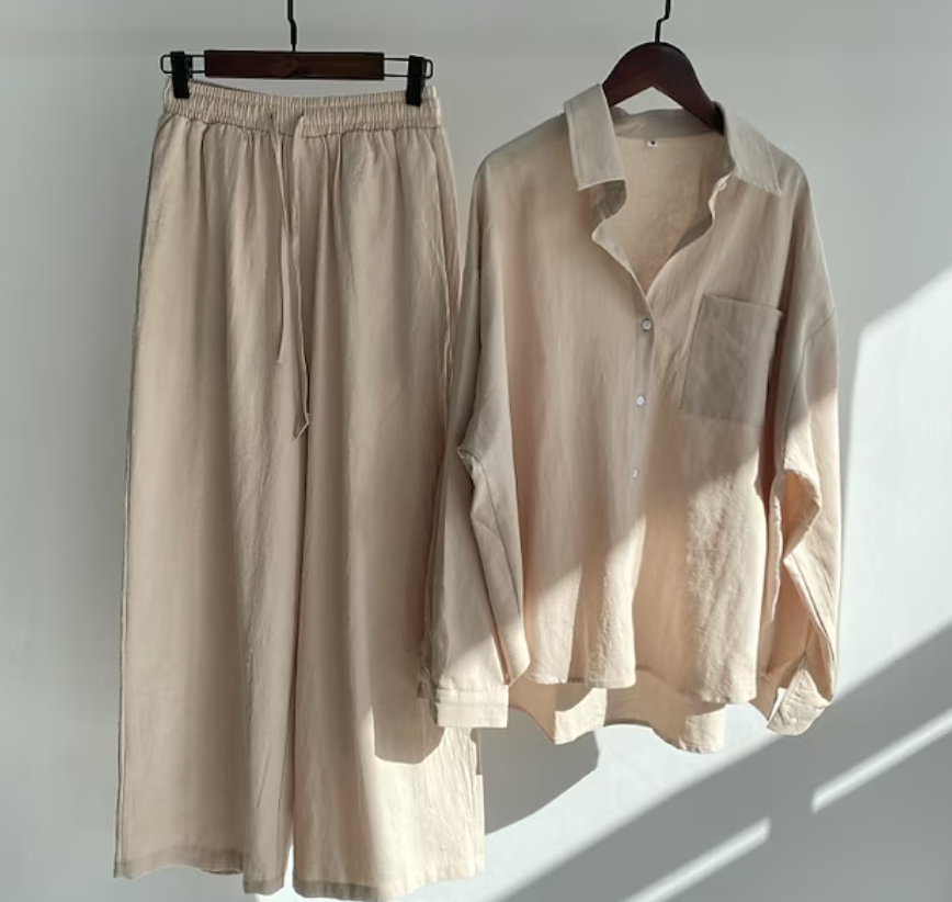 Completo due pezzi da donna - Top e pantaloni