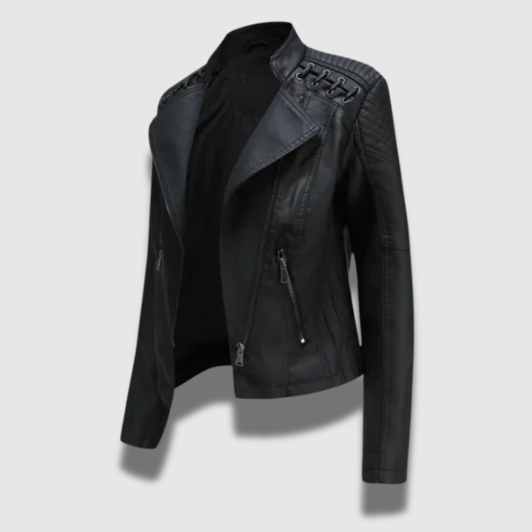Giacca in pelle Premium Slim da donna