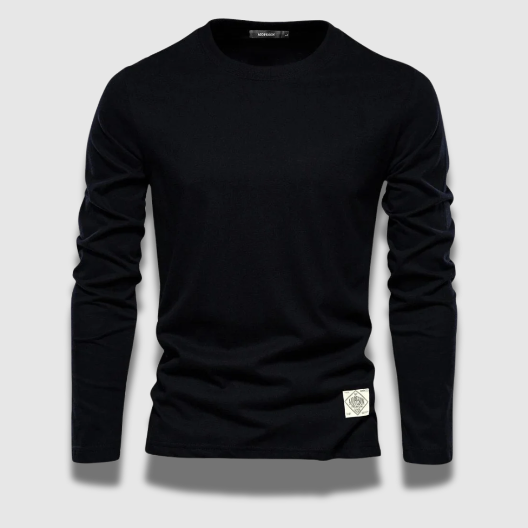Maglietta a maniche lunghe elegante e casual da uomo