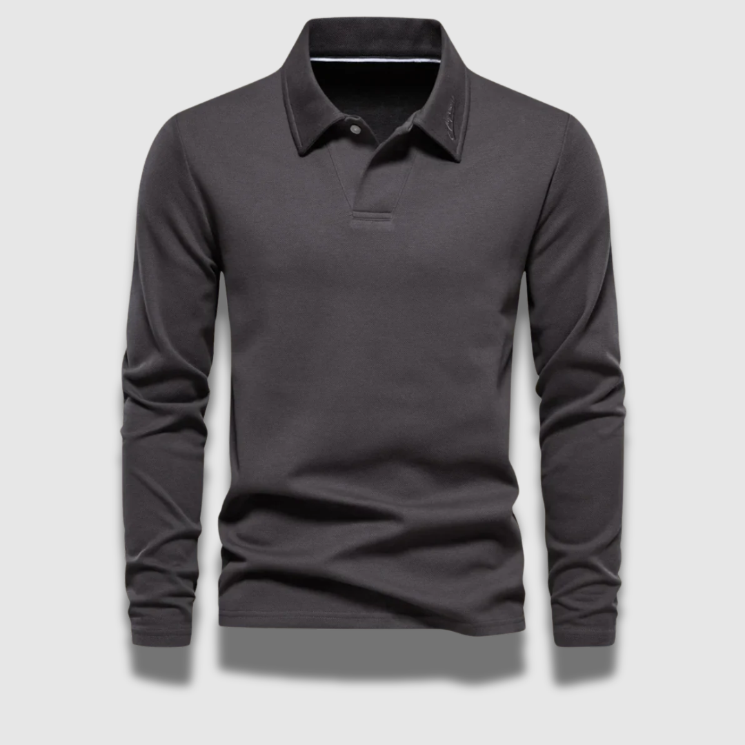 Polo a maniche lunghe Refined Premium da uomo