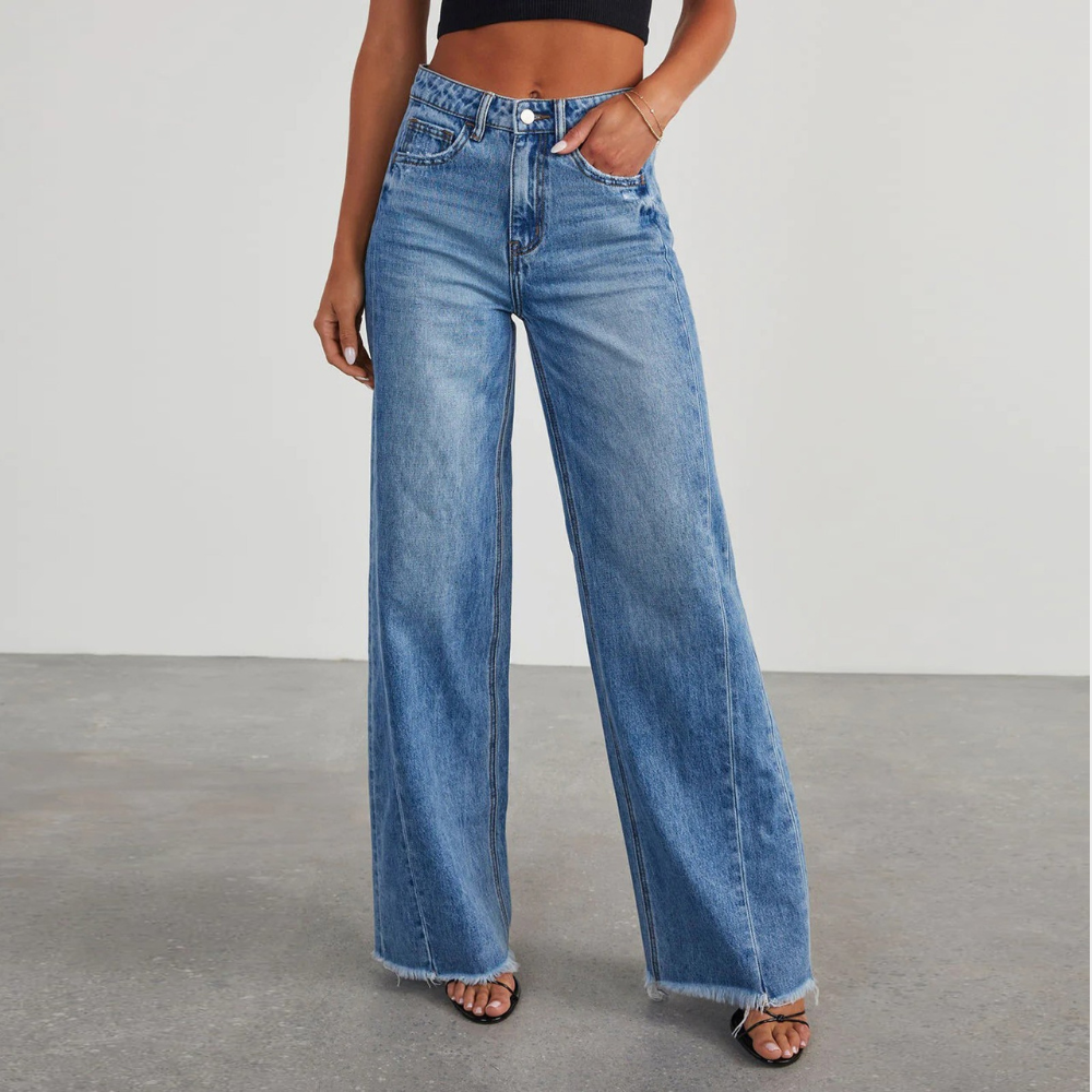 Jeans a vita alta da donna - Di tendenza e valorizzanti