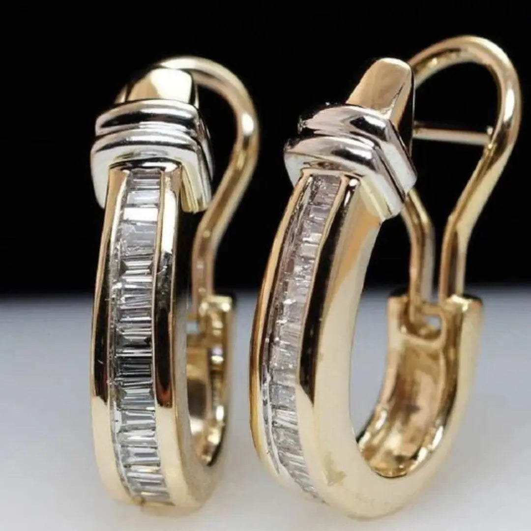 Orecchini Donna Vintage Oro e Cristallo – Stile Elegante Raffinato.