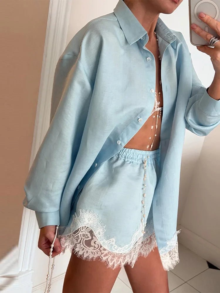 Completo mare donna camicia e shorts - Leggero e raffinato