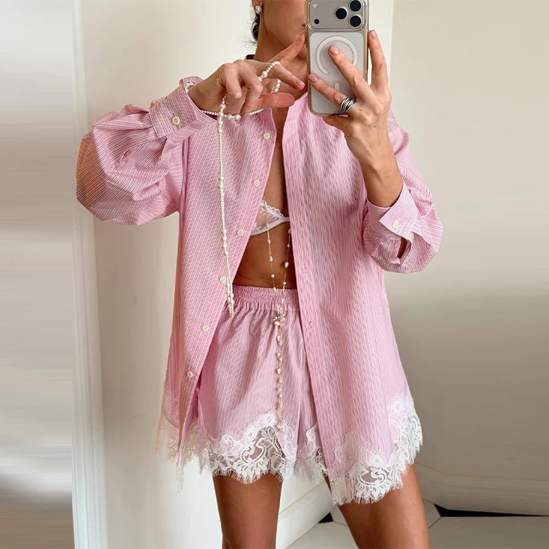 Completo mare donna camicia e shorts - Leggero e raffinato