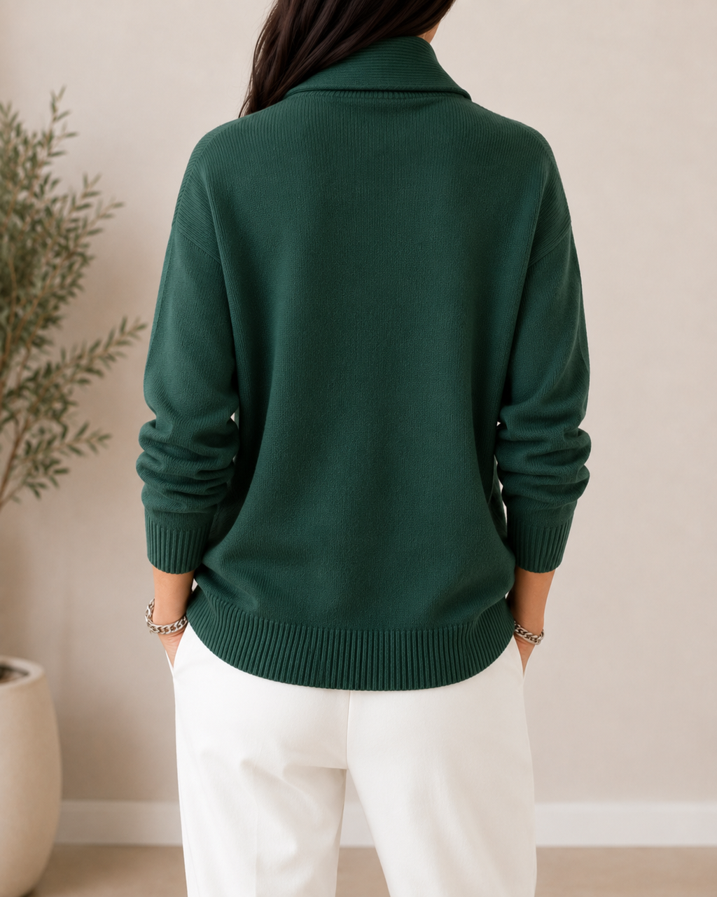 Pull femme à col en V Jules - Doux et facile à porter