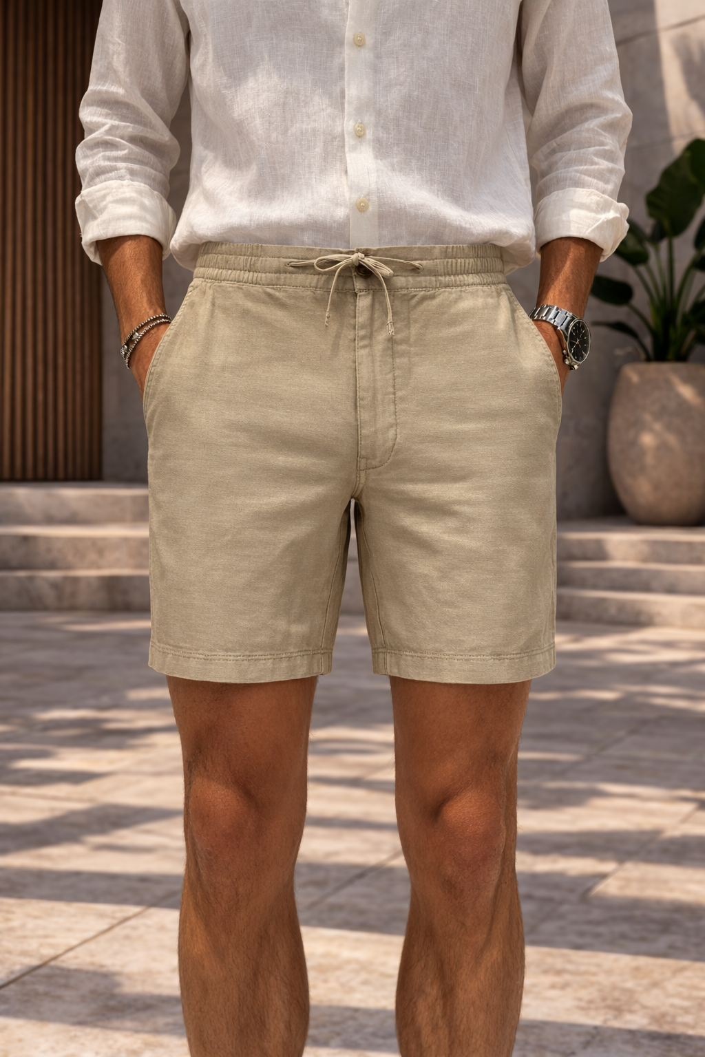 Pantaloncini Uomo in Cotone Misto con Coulisse – Casual Estivi