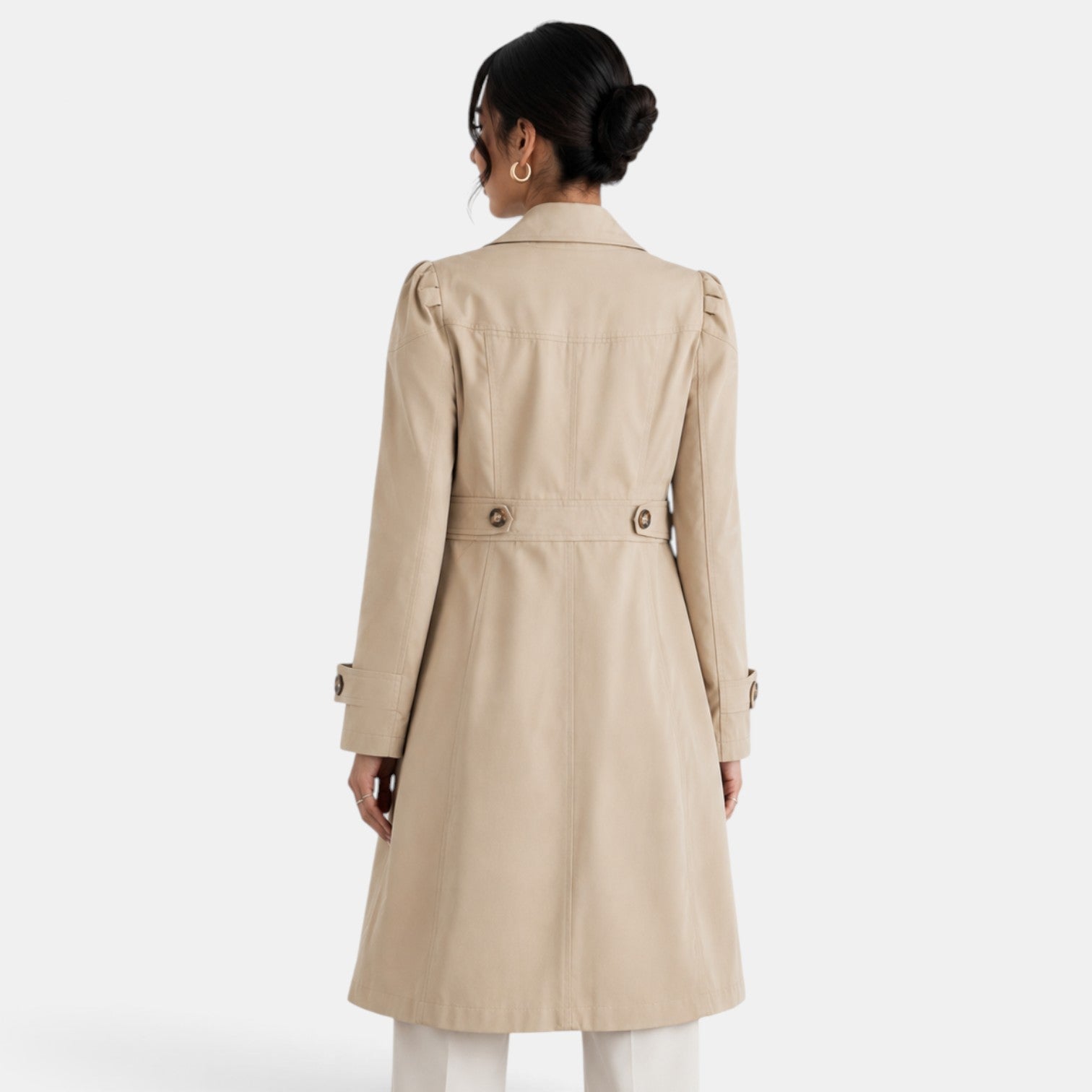 Trench élégant femme avec ceinture – Style classique, féminin et intemporel
