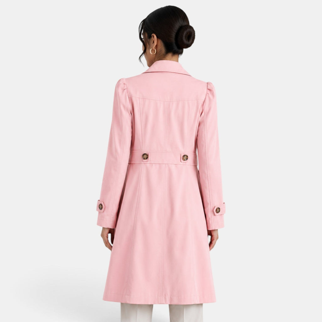 Elegant women’s trench coat with belt – Classic, feminine, and timeless style