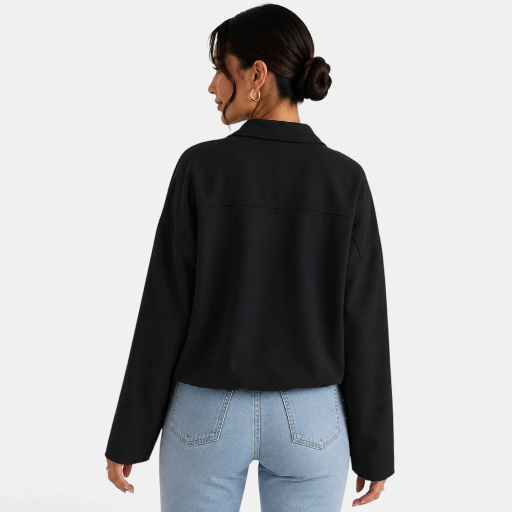 Chaqueta de mujer de ante otoñal: estilo elegante, suave y refinado