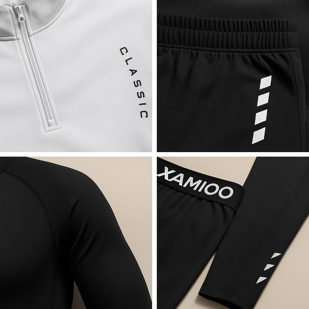 CloudMove Set Sportivo Uomo 4 Pezzi – Completo Activewear Confortevole