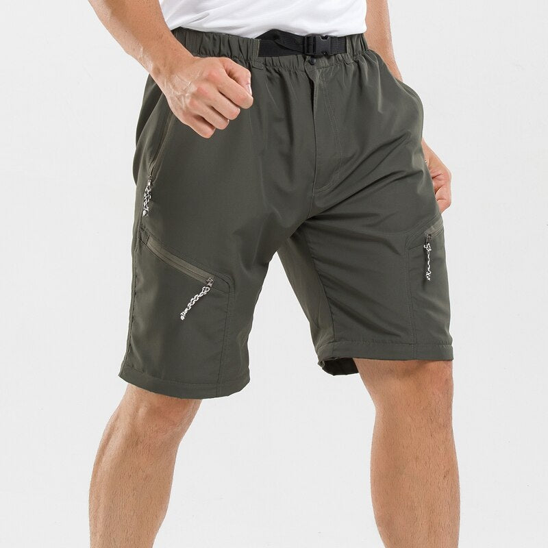 Pantaloni uomo con zip removibili, vita elastica e cerniere