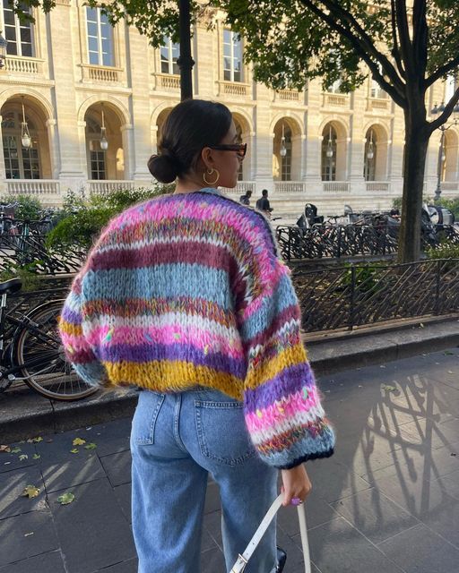 Soft open-cut cardigan for women – Elegant and colorful knitwear