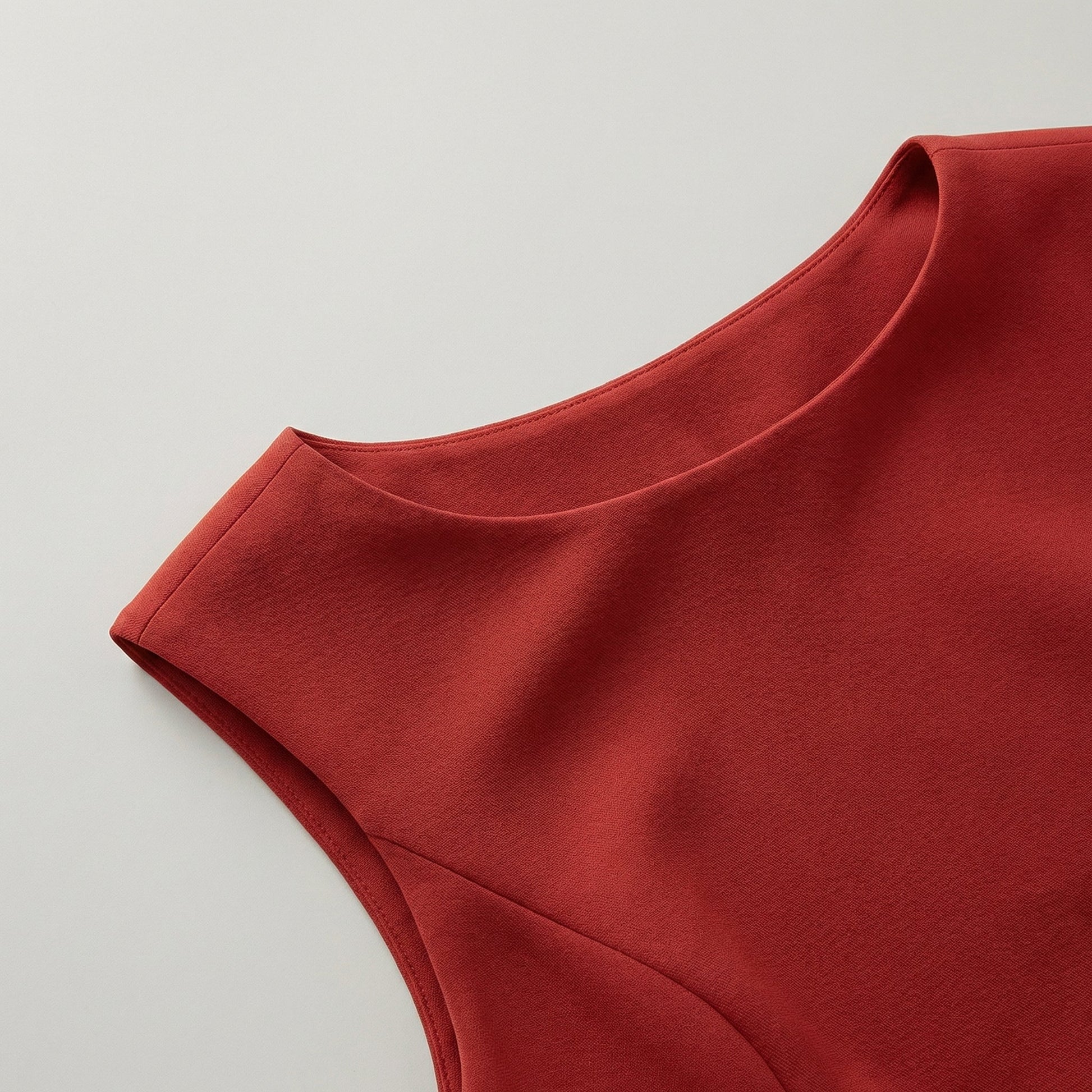 Abito midi senza maniche da donna con orlo asimmetrico - elegante stile per feste estive
