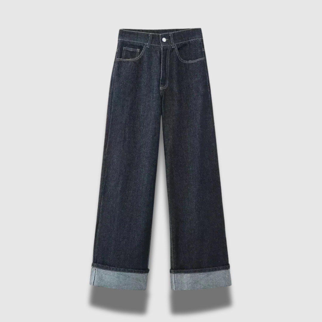 Set di pantaloni da donna con giacca in denim premium