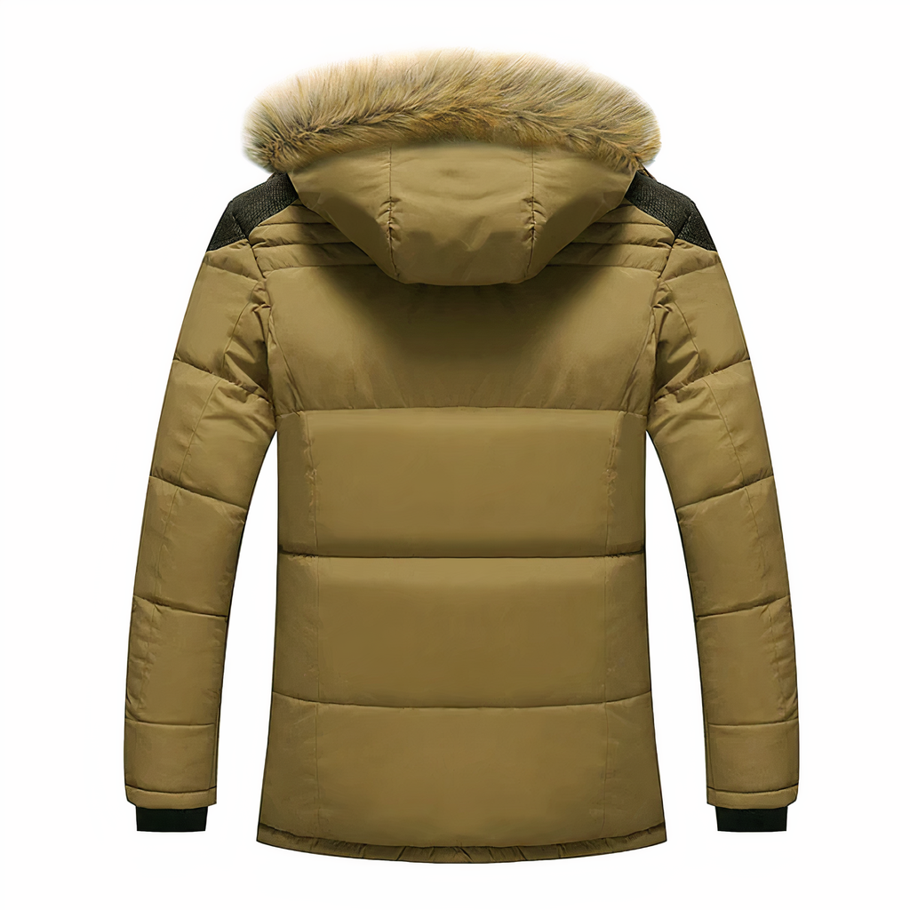 Parka da uomo con cappuccio rimovibile