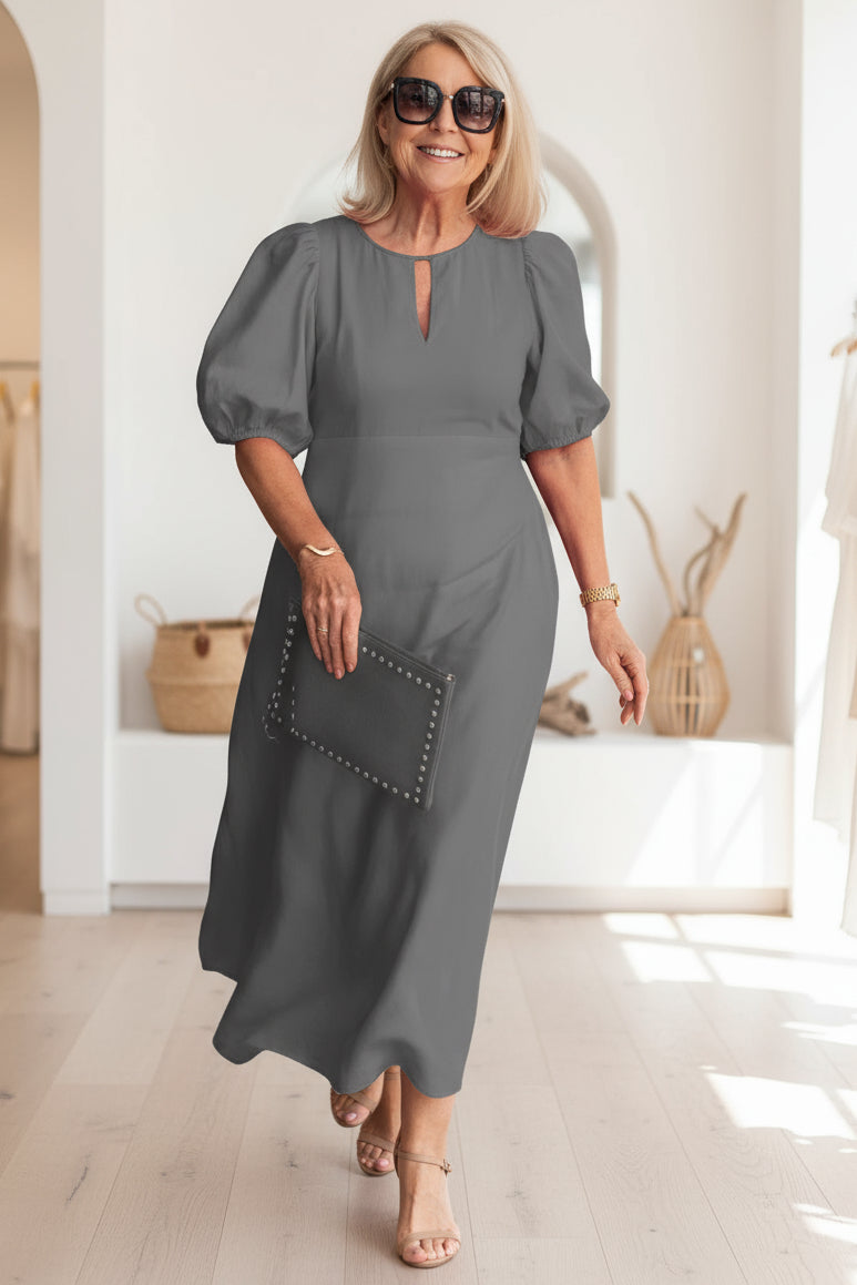 Abito Maxi Elegante Nero da Donna – Abbigliamento da Sera Formale