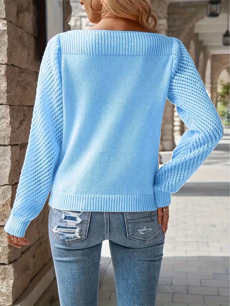 Pull respirant pour femme Emma - À col rond et léger