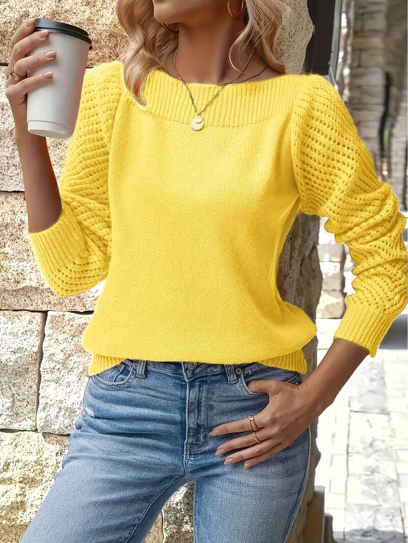 Pull respirant pour femme Emma - À col rond et léger