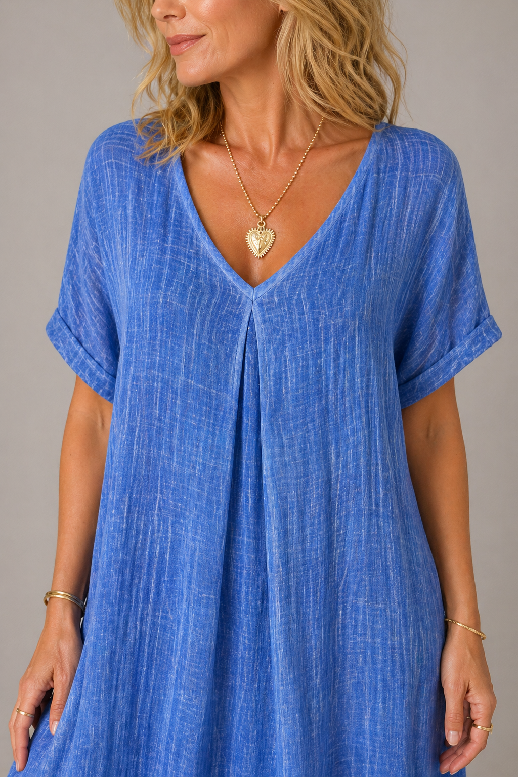 Abito da donna casual con scollo a V - Fluido e confortevole