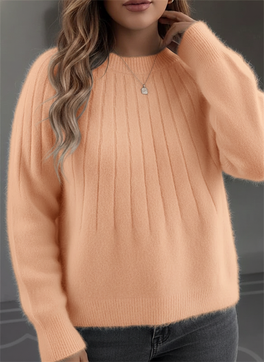 Maglione a coste morbido da donna