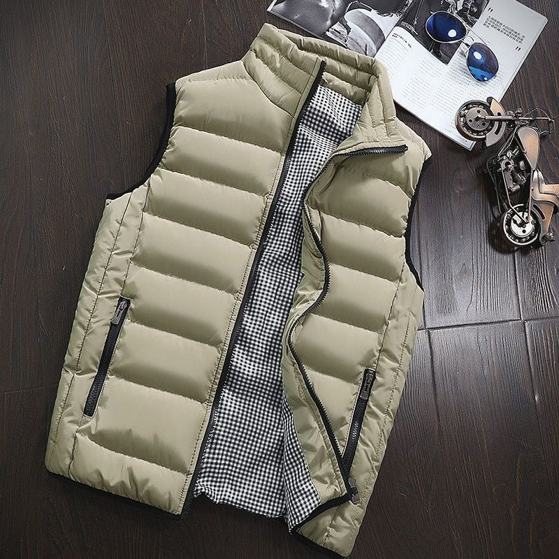 Gilet trapuntato impermeabile da uomo – Giacca casual e calda