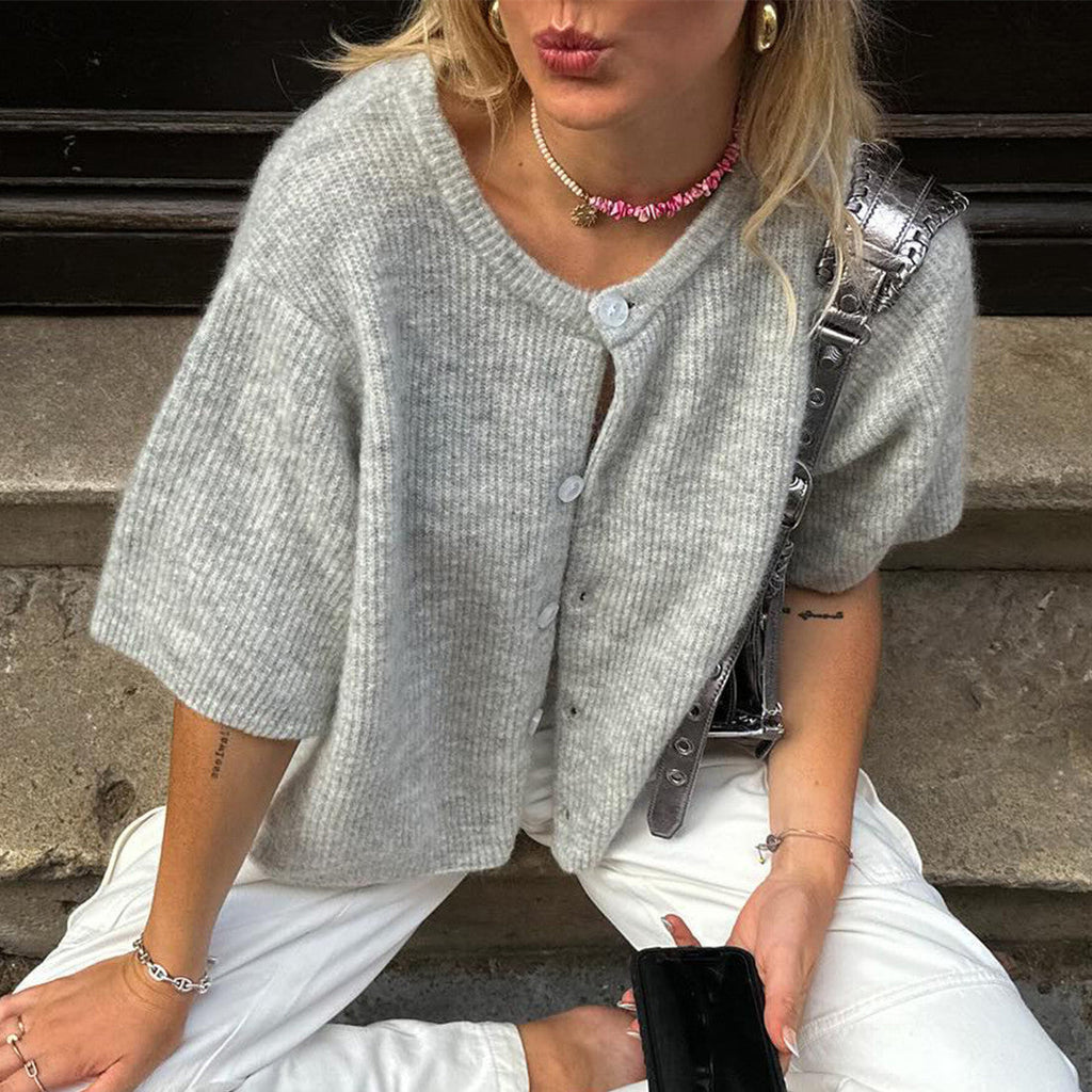 Gilet streetwear pour femme à manches courtes - Moderne et léger