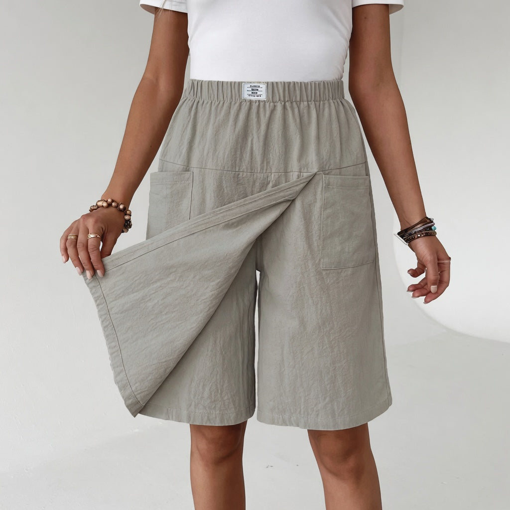 Libertine - Gonna short con vita elasticizzata e tasche - Pratica e femminile