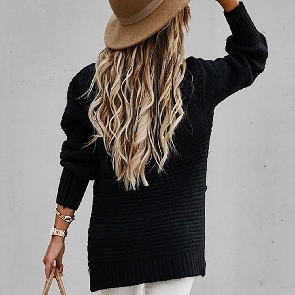 Pull femme à col montant - Élégant et doux