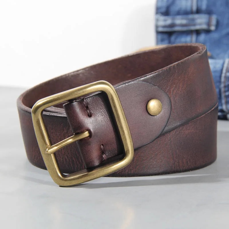 Cintura in pelle bovina – Accessorio casual classico e resistente