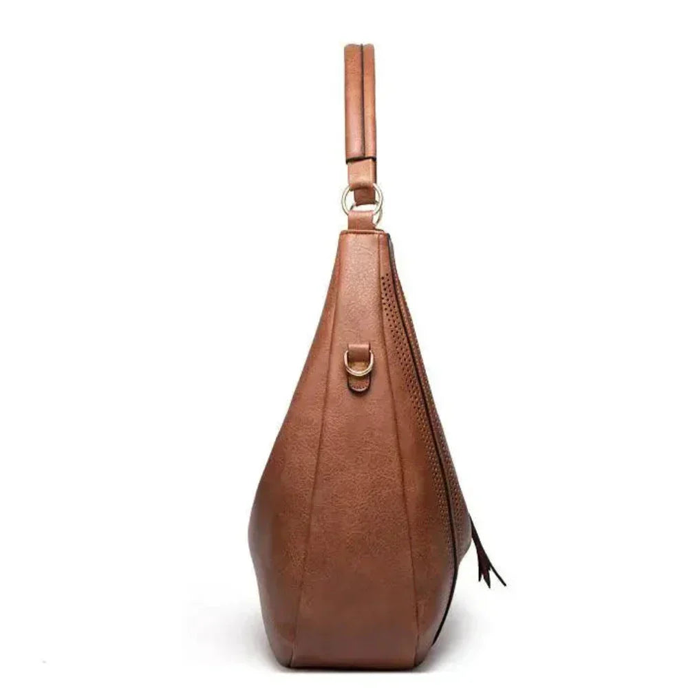 Borsa a tracolla con nappe da donna -borsa lussuosa, spaziosa e versatile