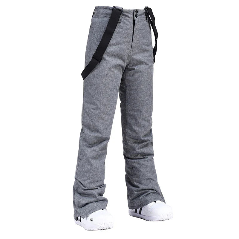Pantaloni da snowboard impermeabili da uomo bretelle – Pantaloni da sci invernali isolati