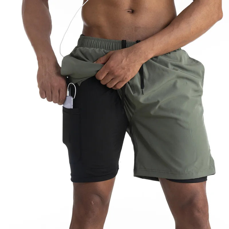 Pantaloncini sportivi premium da uomo – Pantaloncini con fodera comfort e tasca per telefono