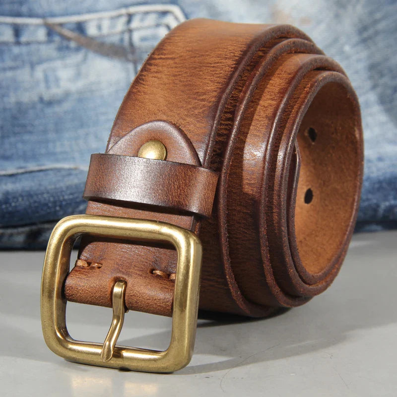Cintura in pelle bovina – Accessorio casual classico e resistente