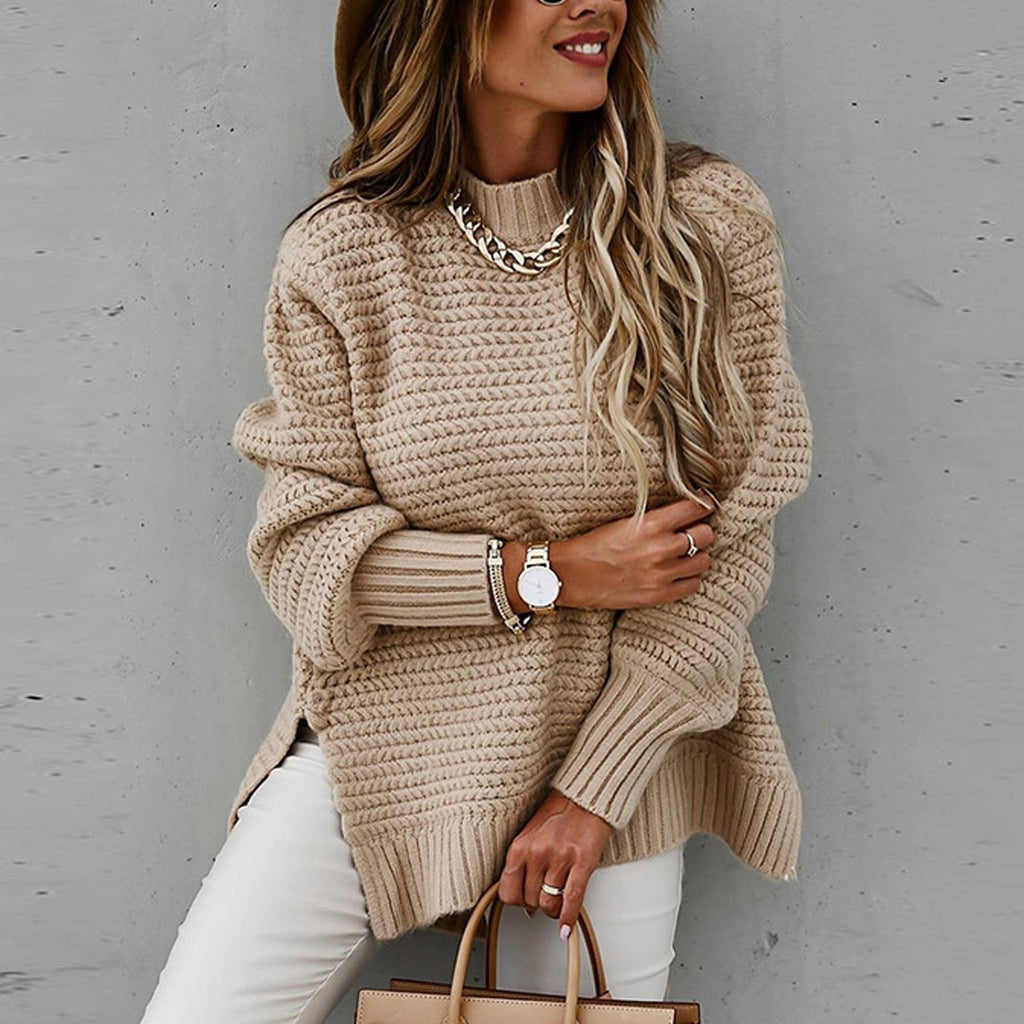 Pull femme à col montant - Élégant et doux