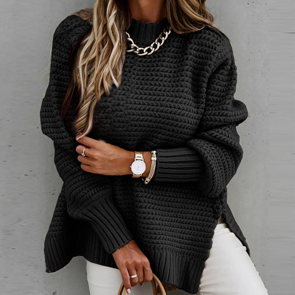 Pull femme à col montant - Élégant et doux