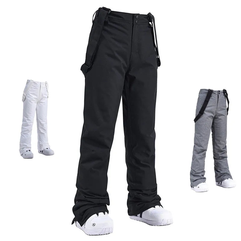 Pantaloni da snowboard impermeabili da uomo bretelle – Pantaloni da sci invernali isolati