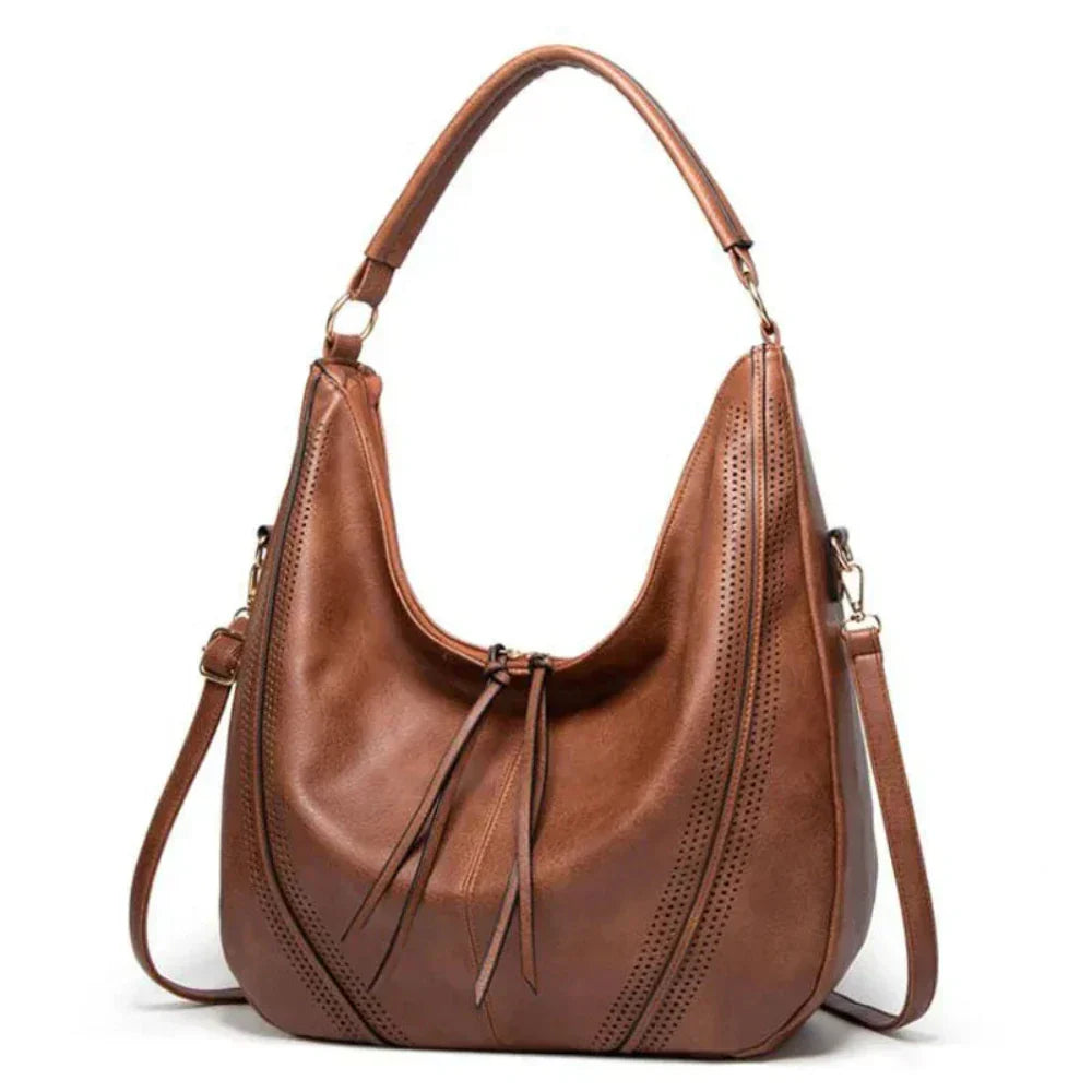 Borsa a tracolla con nappe da donna -borsa lussuosa, spaziosa e versatile