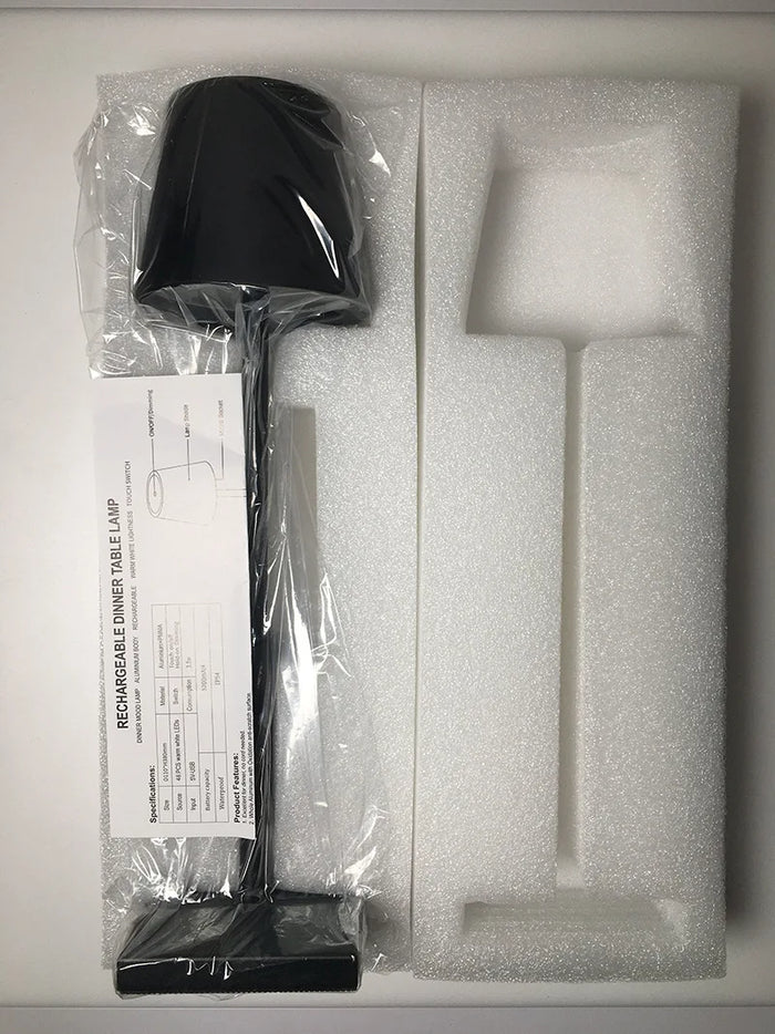 Nordiclight - Lampada da tavolo ricaricabile senza fili per un'illuminazione elegante