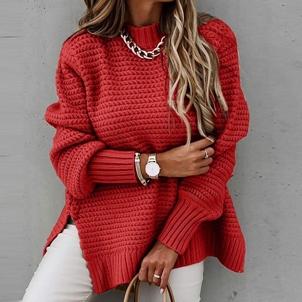 Pull femme à col montant - Élégant et doux