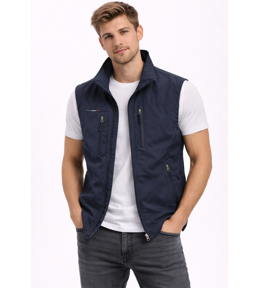 Gilet uomo con zip e collo alto - Pratico e versatile