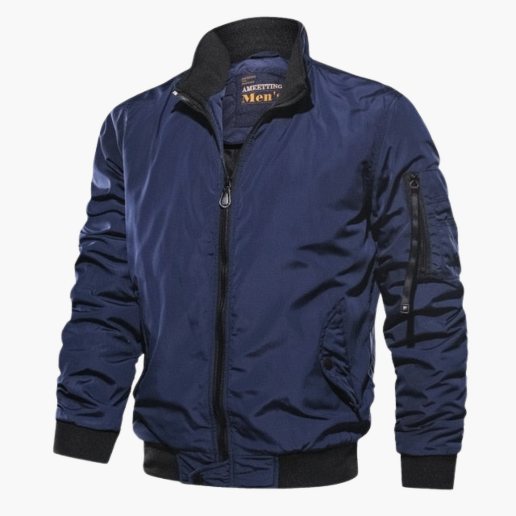 Giubbotto bomber da uomo con collo alto – Cappotto casual di alta qualità