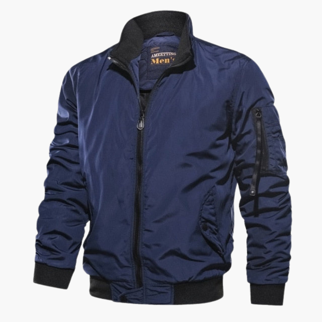 Giubbotto bomber da uomo con collo alto – Cappotto casual di alta qualità