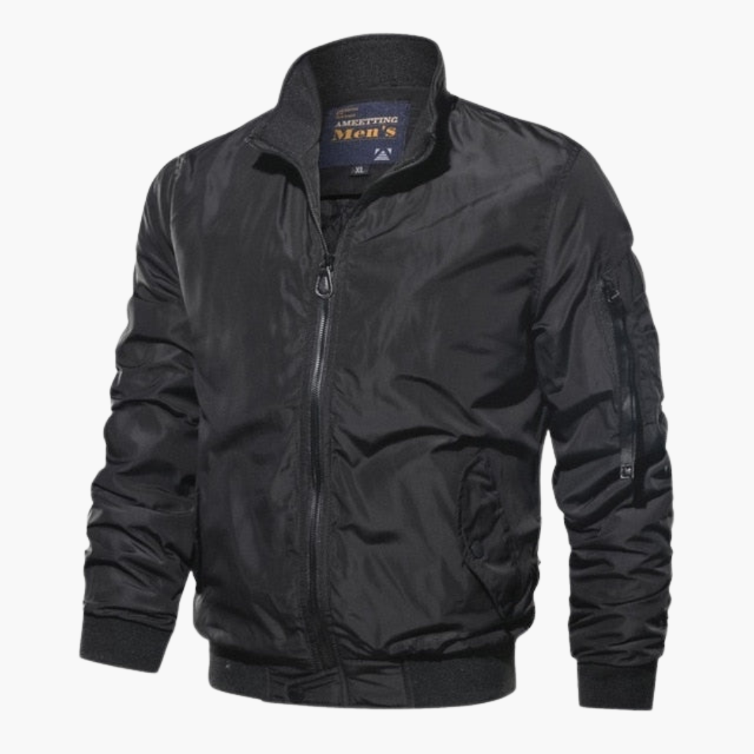 Giubbotto bomber da uomo con collo alto – Cappotto casual di alta qualità