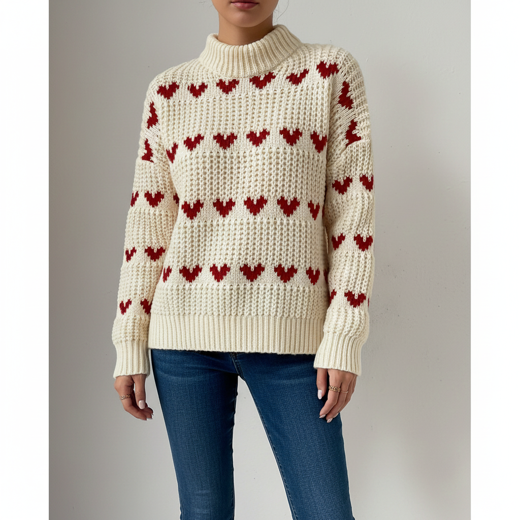 Pull femme à col roulé - Doux et élégant